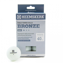 Table Tennis Balls Heemskerk Bronze White 6 Pieces