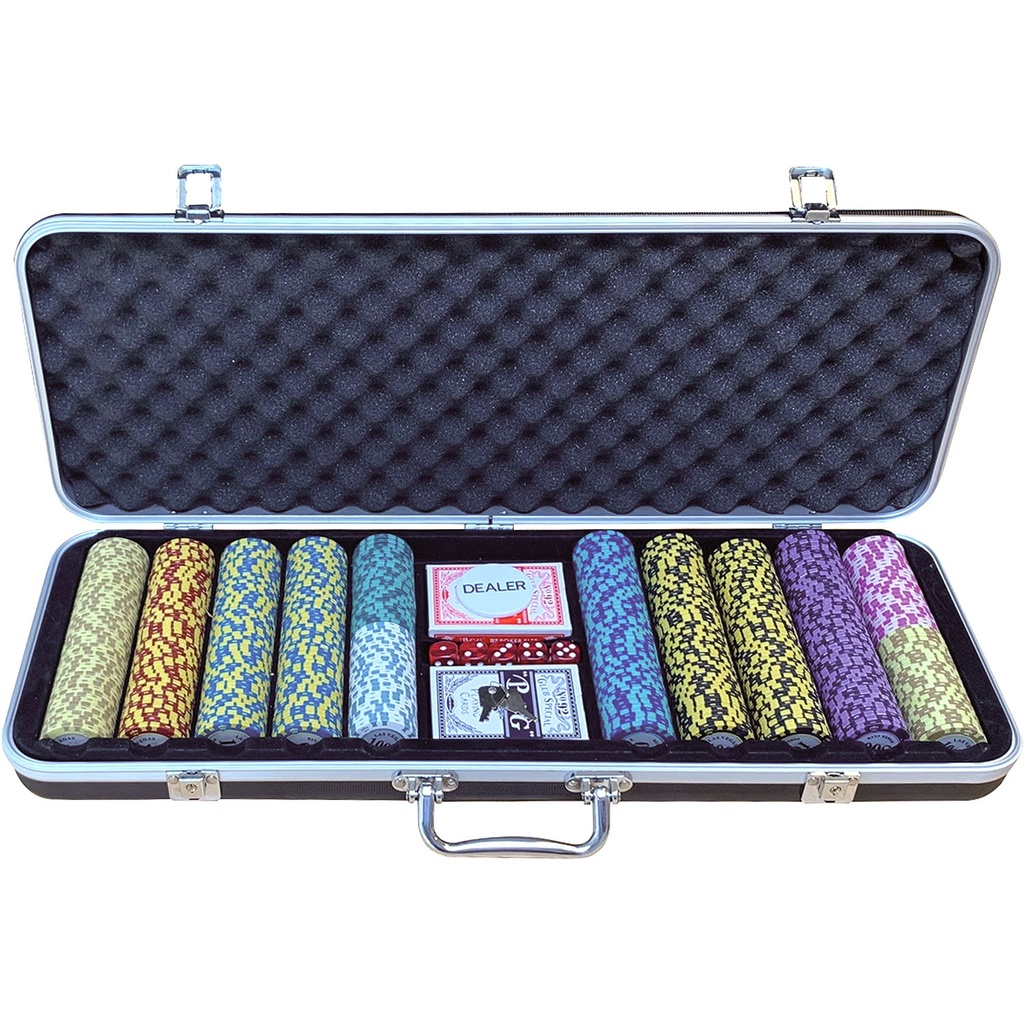 Pokerset- Clay Crown Aluminium Case 500