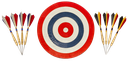 Dartboard Belgian Darts Retro Set