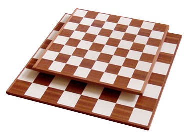 Chess Board Mahogany/Maple - square size 45mm