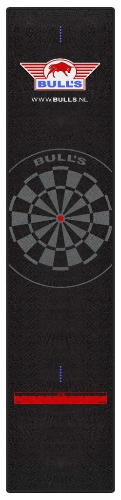 Dart Mat Tapijt Bull's Zwart - 300cm x 65cm
