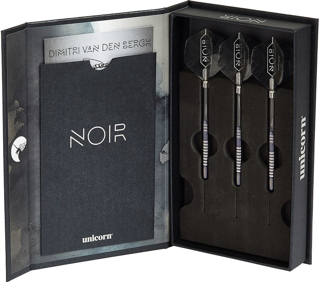 Darts Unicorn Dimitri Van den Bergh Noir 90% tungsten