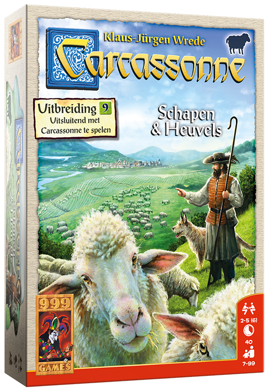 Carcassonne uitbreiding Schapen & Heuvels
