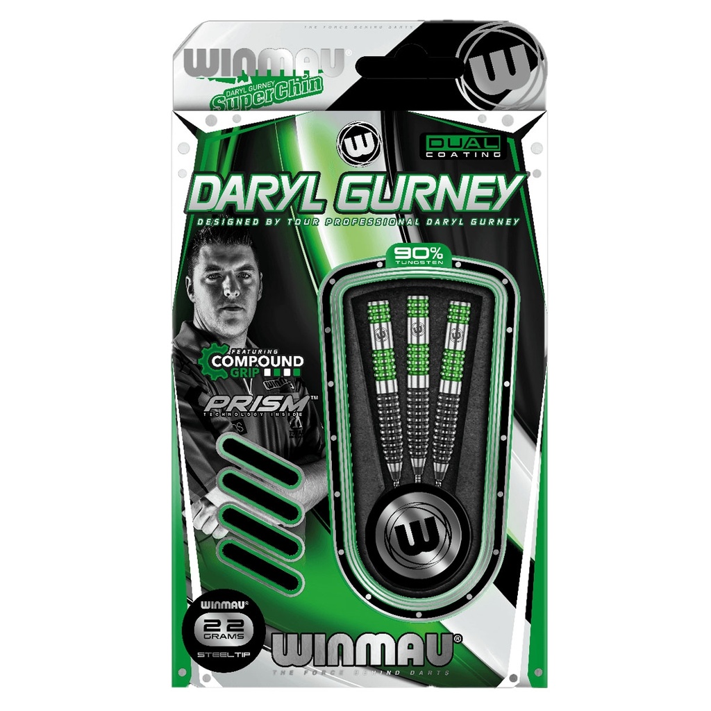 Fléchettes Winmau Daryl Gurney 90% Tungstène