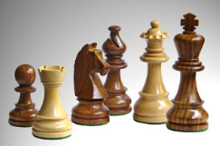 Chess Pawns nr.3 Acacia/Boxwood