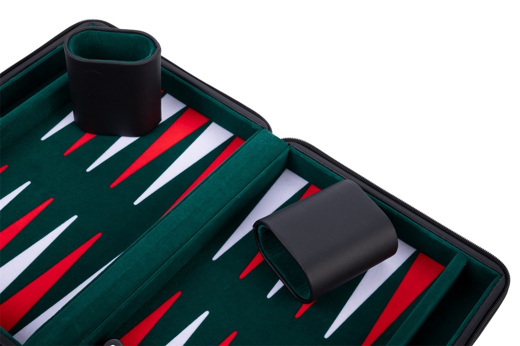 Backgammon Reismodel - 23x18 zwart