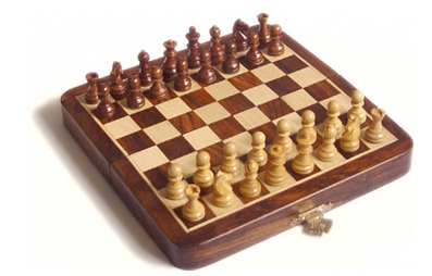 Chess Set Wooden Box magnetic 18mm