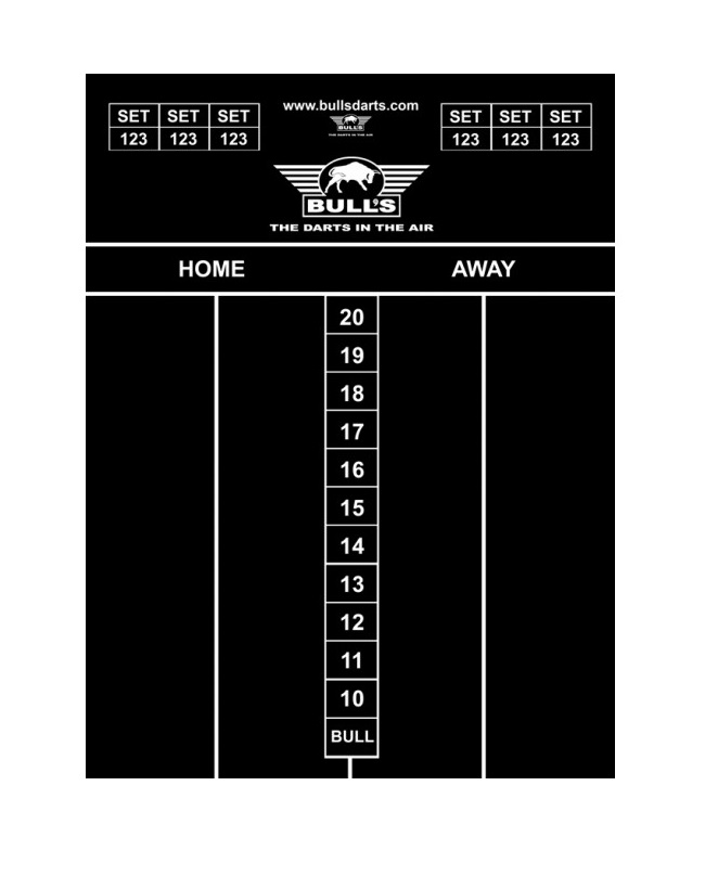 Dart Scorebord voor Krijt 59x45cm