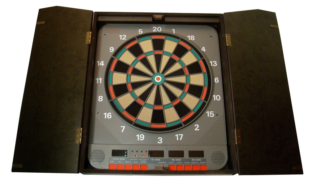 Cible Darts Electronique + Cabinet