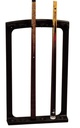 Cue Rack SAM Turin Wall Plastic 6 cues Brown