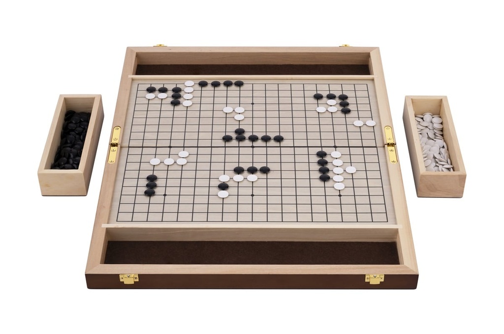 Go - Wooden case complet