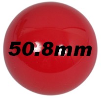 Billes en vrac 50,8mm rouge