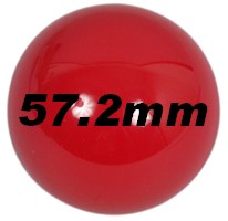 Ballen - los 57,2mm rood