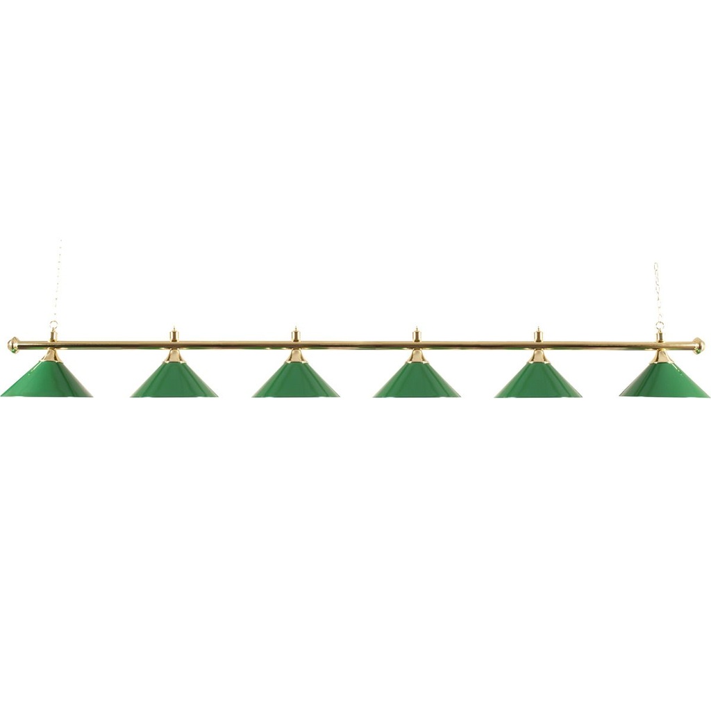 Lampshade 6-Clocks green