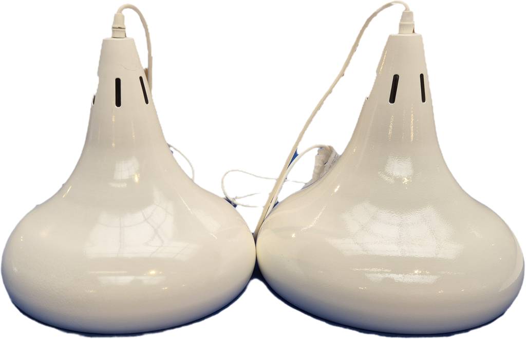 Abat-jour métal blanche Cloche