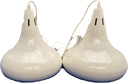 Lichtscherm Metaal Wit Klok Set 