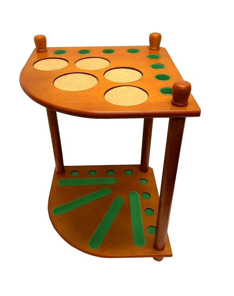 Cue Rack corner model 8 cues honey maple