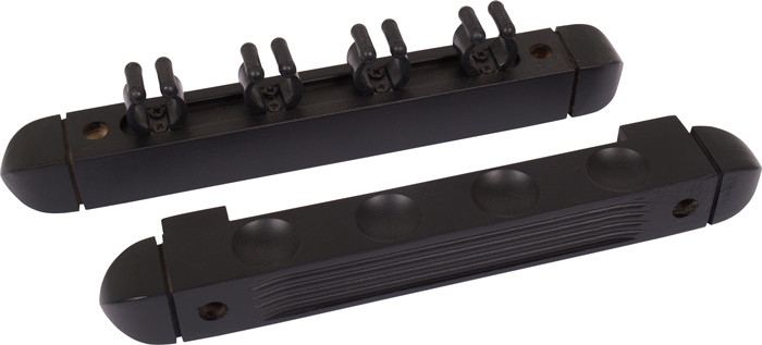 Cue rack 2pcs - 4 cues Black