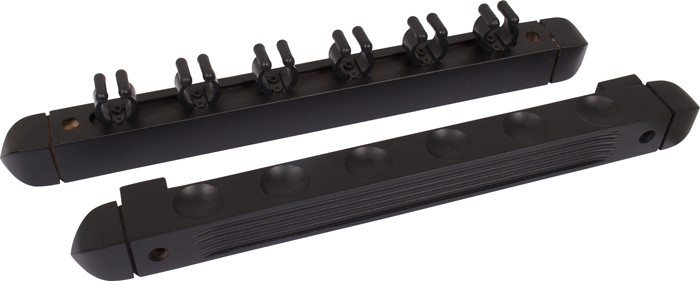 Porte-queue 2pcs - 6 queues Noir