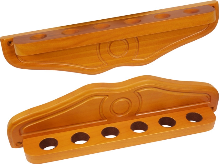 Cue Rack 2pcs- deLuxe - 6 cues Maple