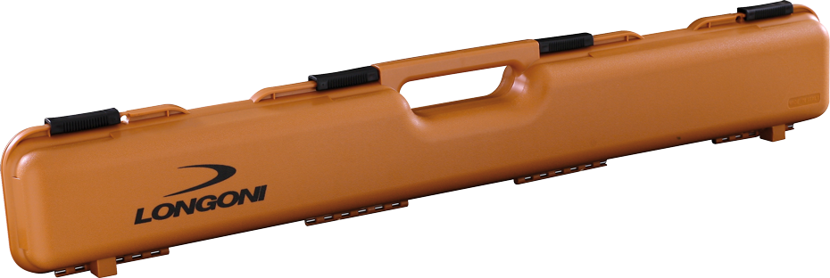 Hard Cue Case 3-section PVC rigid Longoni Terra di Siena