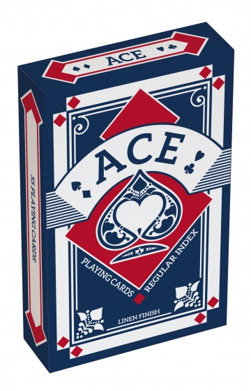Card game ACE bridge blue/English