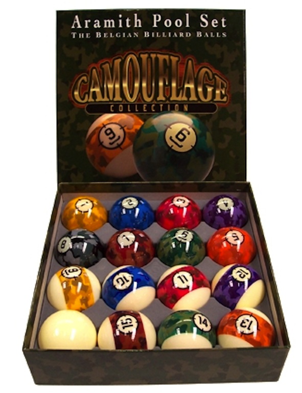 Jeu de Billes Pool 57,2mm Camouflage