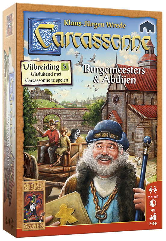 Carcassonne uitbreiding Burgemeesters en Abdijen