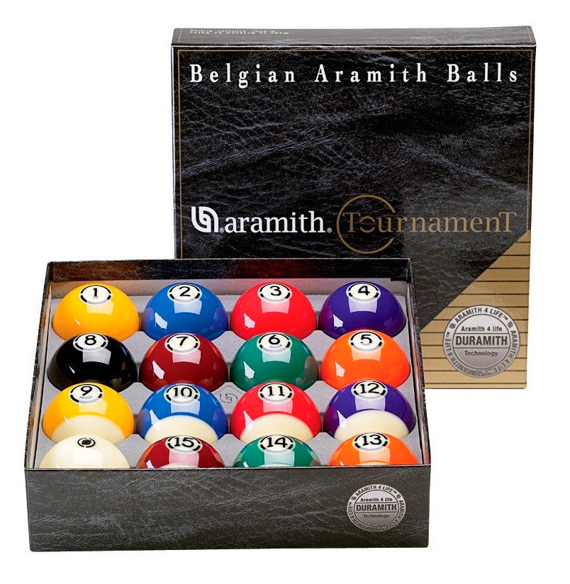 Ballenset Pool 57,2mm Aramith US Tournament Duramith