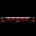 Dart Grondsticker werplijn  "Welcome to the man cave"