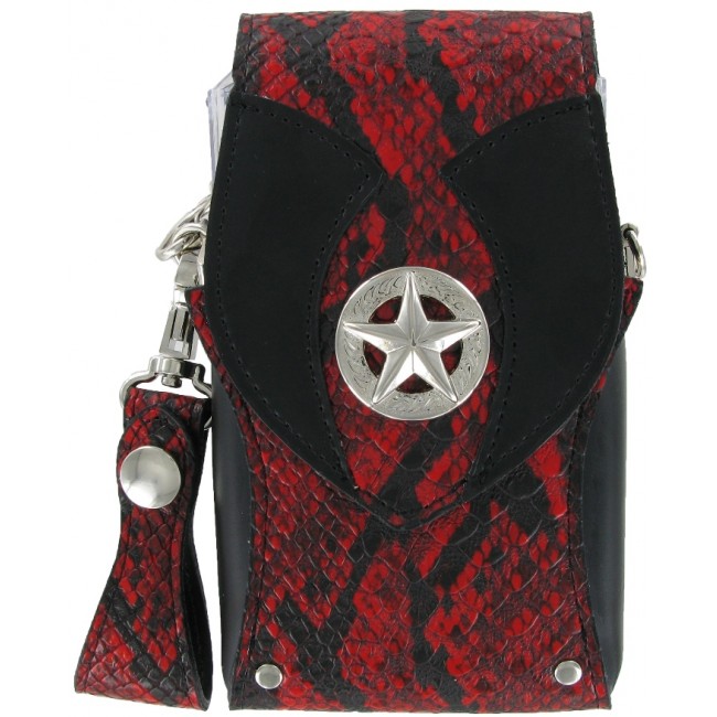 Bull's Hatch peau de serpent Pak Noir Rouge