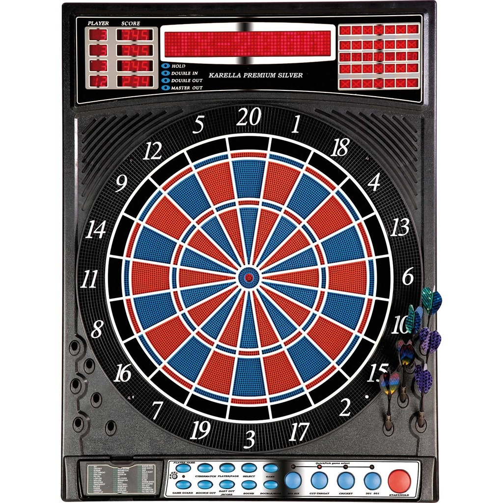 Electronic Dartboard Karella Premium Silver