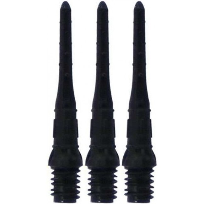 Dart Points Plastic Shot! Premium Lip per 100 pieces - black