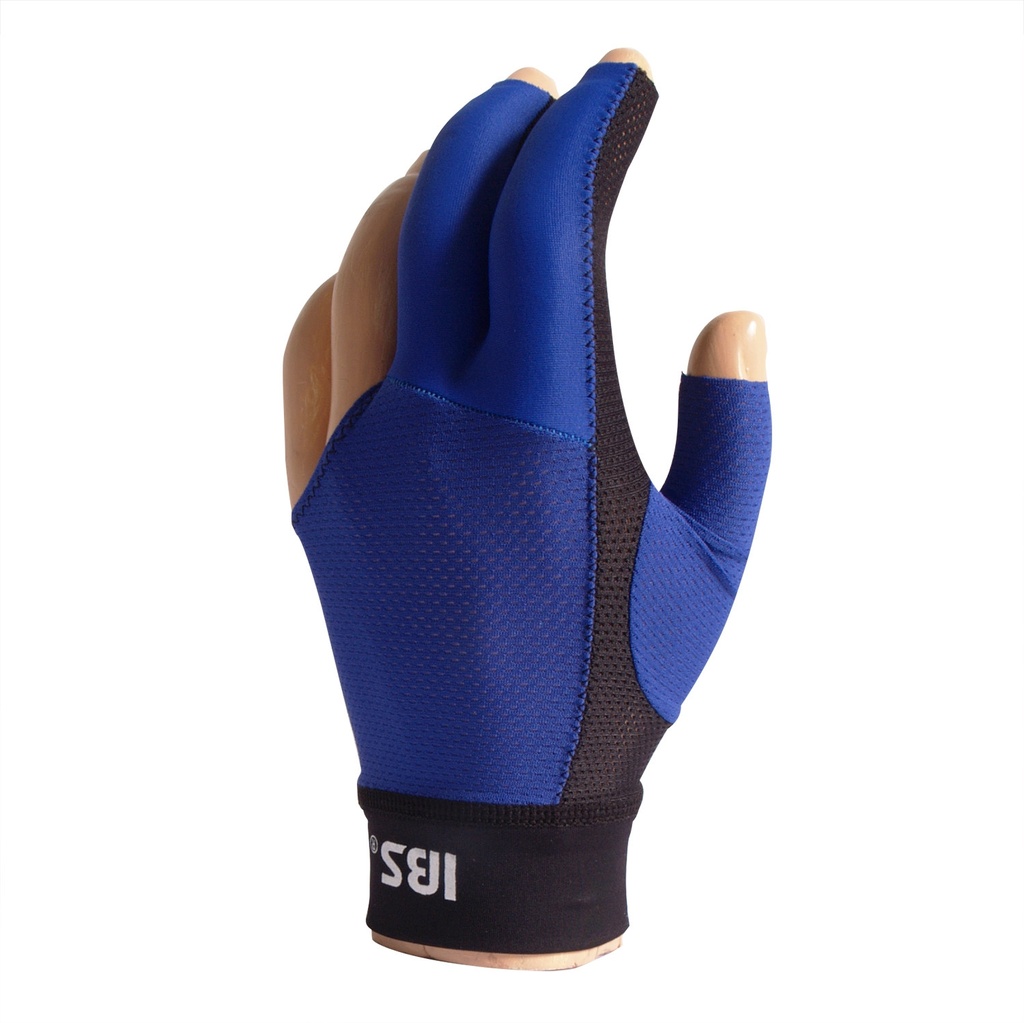 Billiard Glove IBS Gold Mesh blue