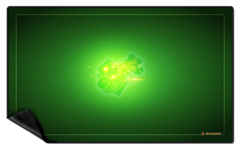 Tapis de Cartes Universel Anti-glissant 60 x 100cm Vert
