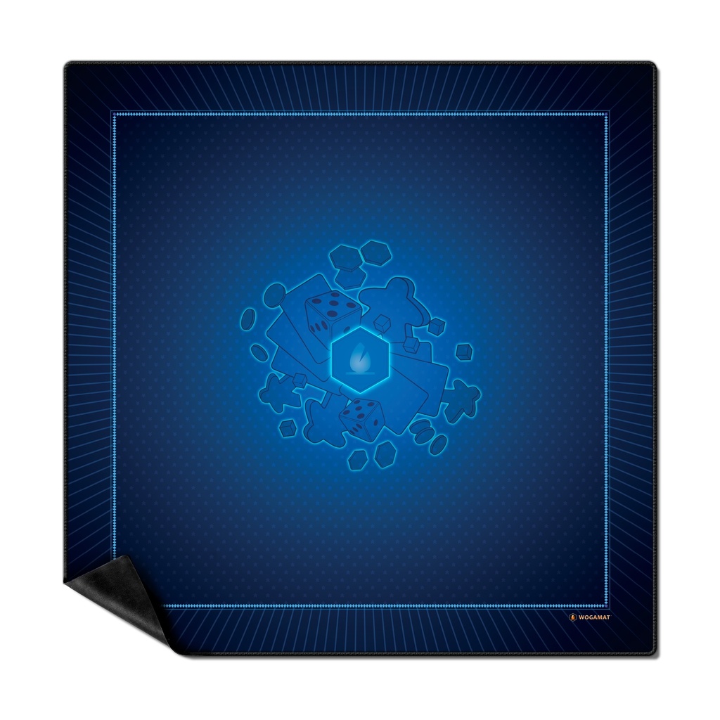Card Carpet Universal non-slip 92 x 92cm blue