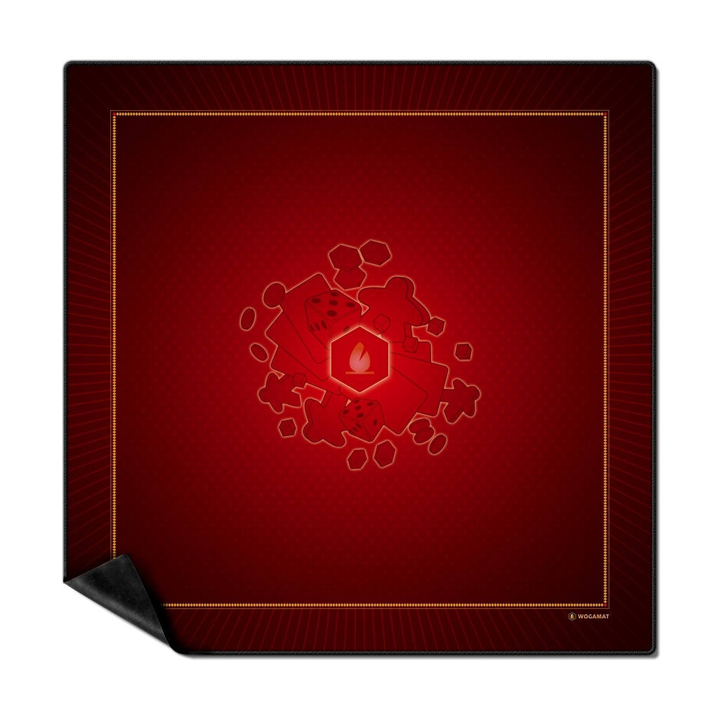 Card Carpet Universal non-slip 92 x 92cm Red