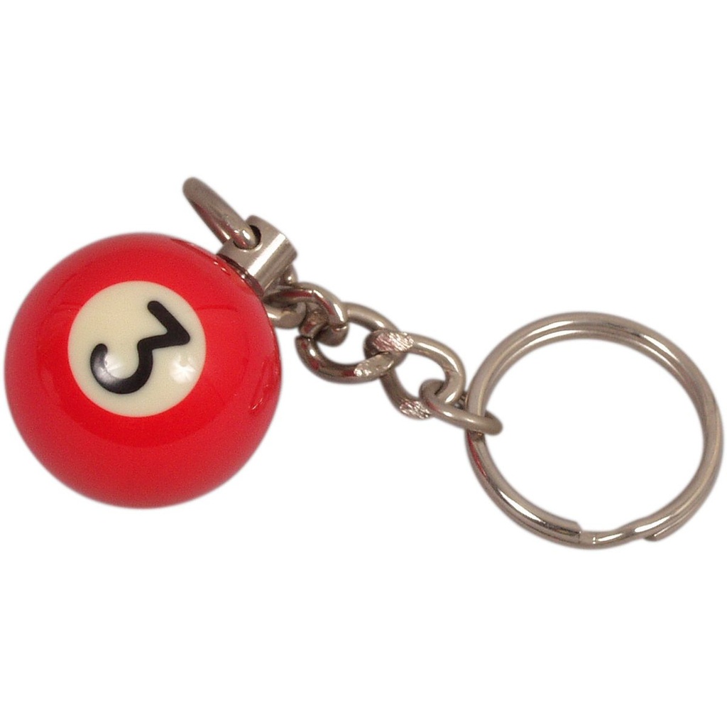 Key ring Pool ball no.3
