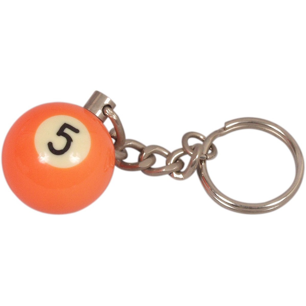 Key ring Pool ball no.5