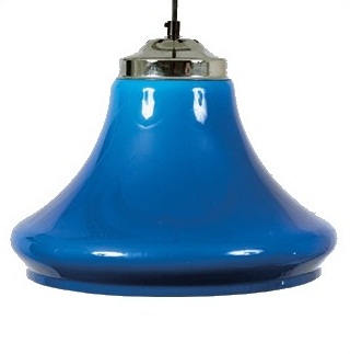 Lampshade blue coloured Clock