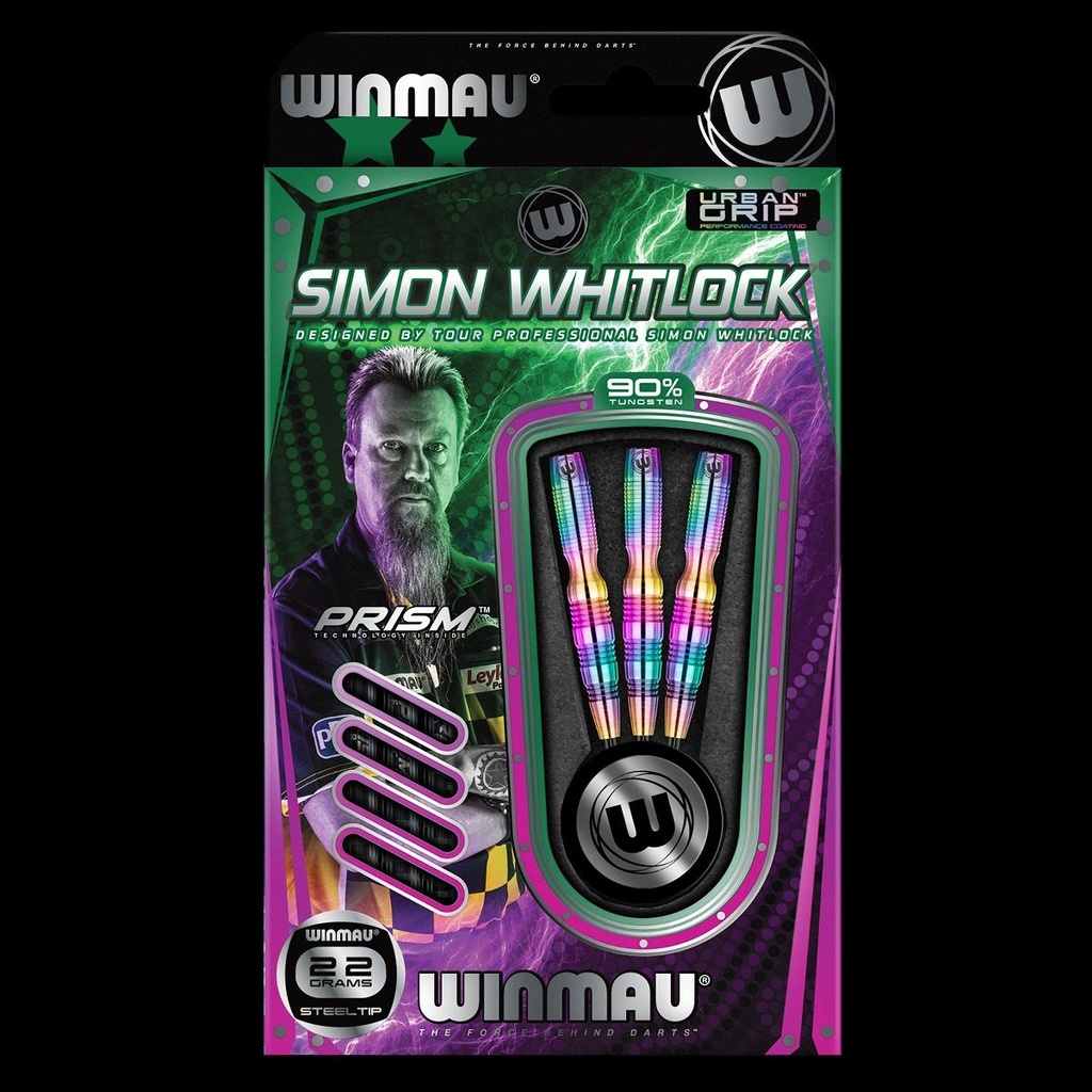 Darts Winmau Simon Whitlock Urban Grip 90% tungsten
