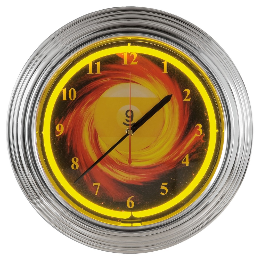 Horloge Neon 9-ball