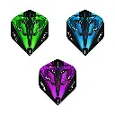 Dart Flight Harrows Cartoon Set of 6