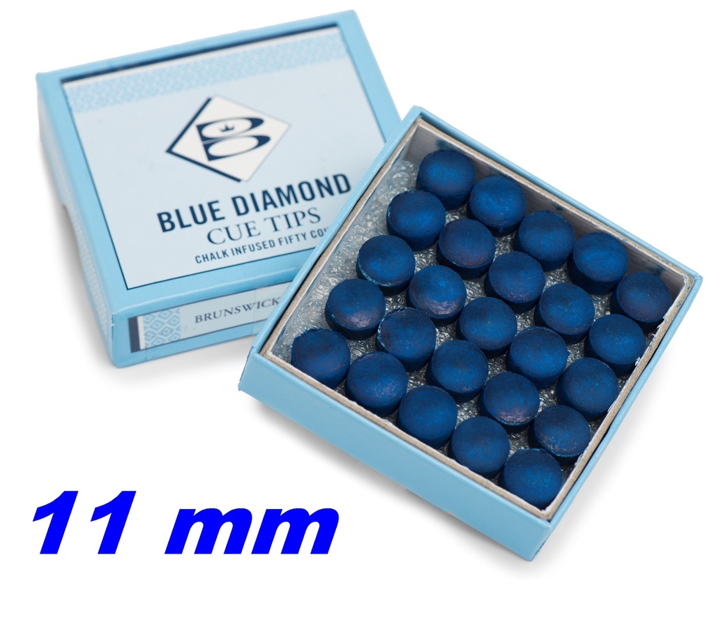 Procédé Brunswick Blue Diamond 11mm/50 pièces
