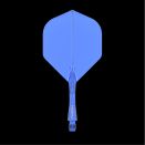 Dart Shaft+Veer Fusion Kort - blauw