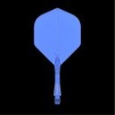 Dart Shaft+Veer Fusion Kort - blauw