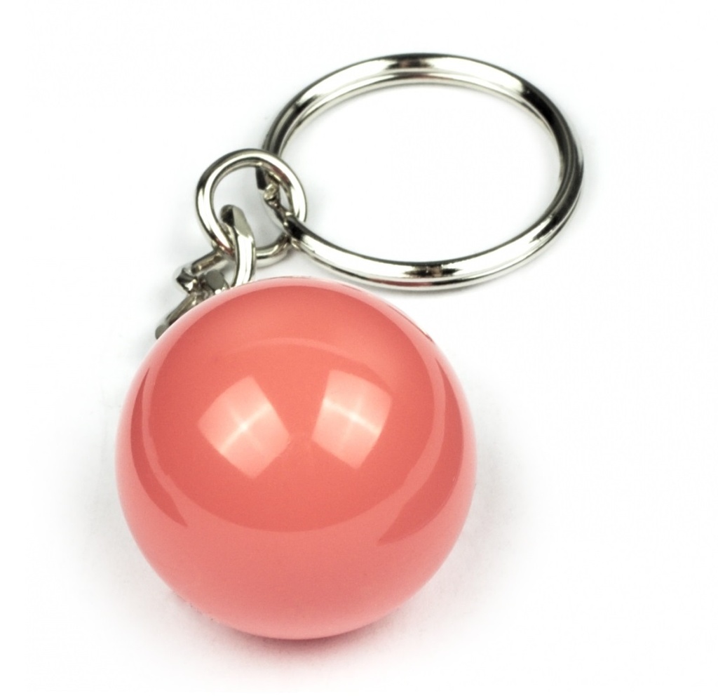 Key Ring Billiard Ball Pink