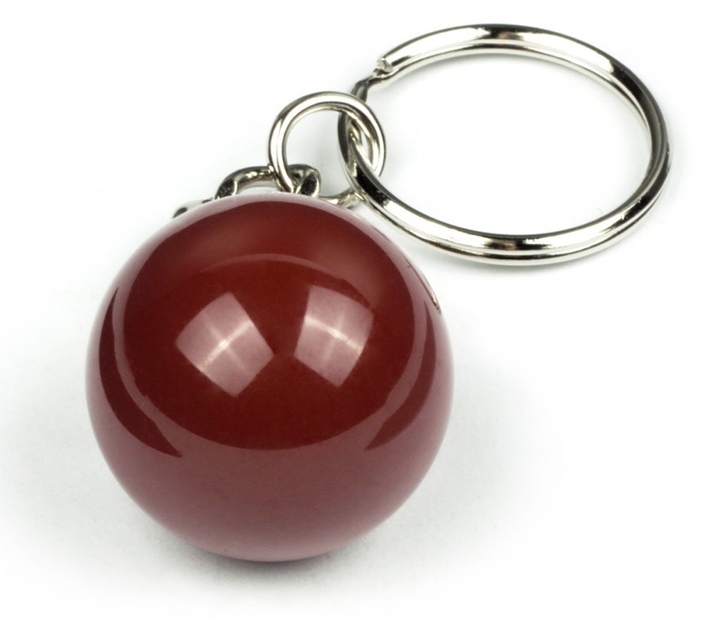 Key Ring Billiard Ball Claret