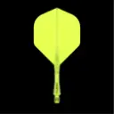 Dart Shaft+Veer Fusion Kort - geel