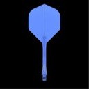 Dart Shaft+Veer Fusion Med - blauw